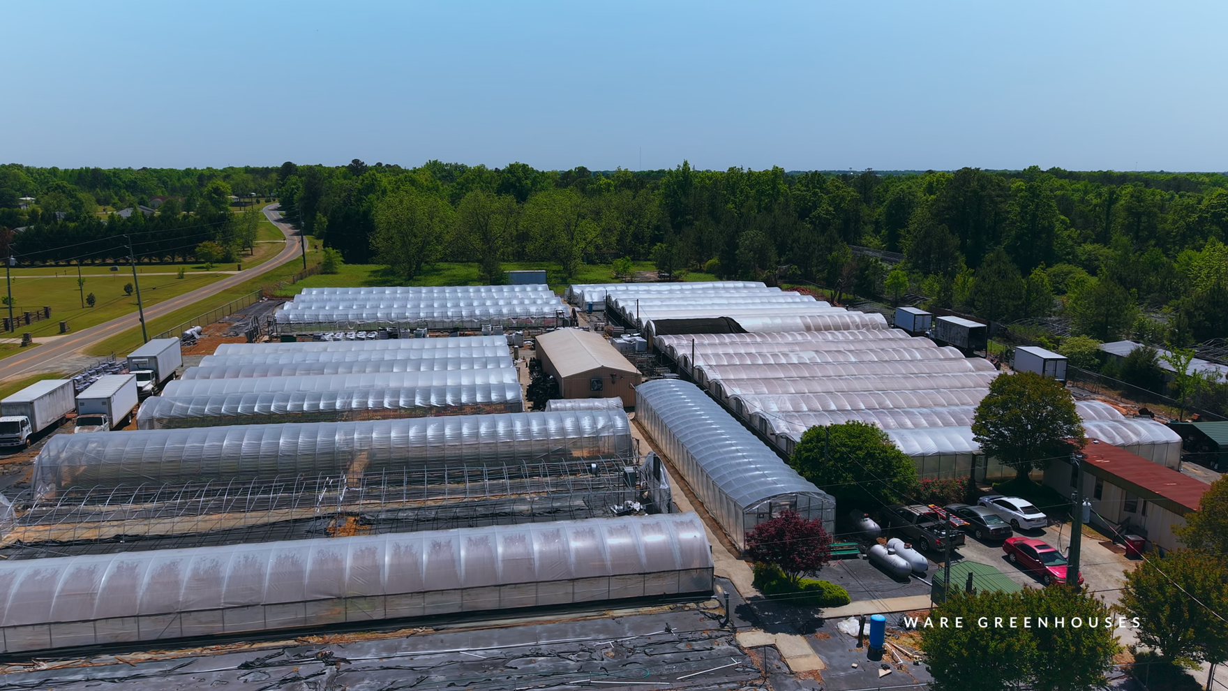 Ware Greenhouses Overhead